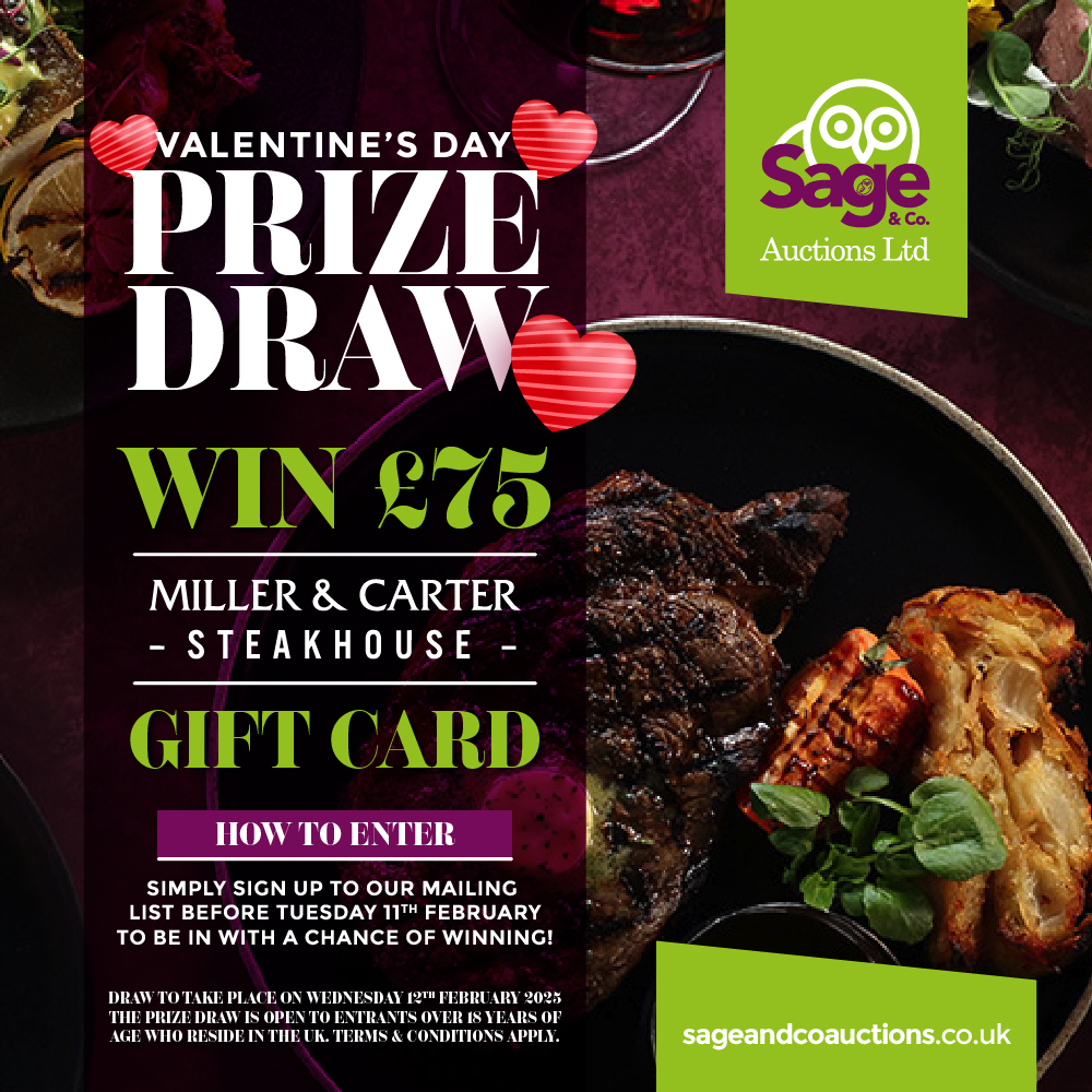 VALENTINE’S PRIZE DRAW – WIN A £75 MILLER & CARTER E-GIFT CARD!